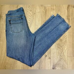 Cinch Up Workwear Straight Light Washed Jeans Men’s 36x39 Denim Thrashed
